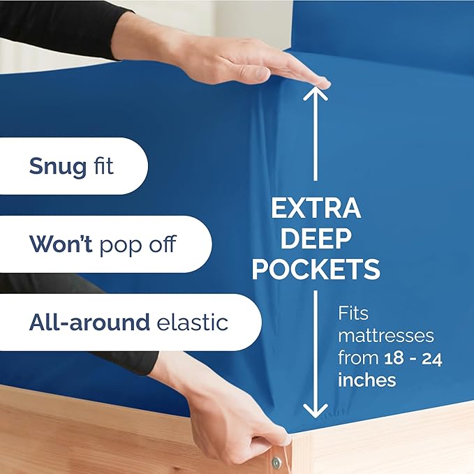 Extra Deep Twin Sheet Set - Image 3