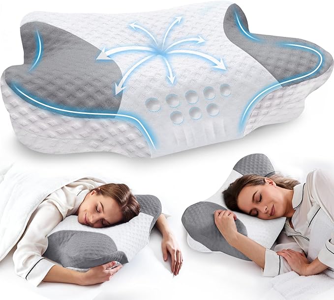Cervical Neck Pillows with Memory Foam by VJASD