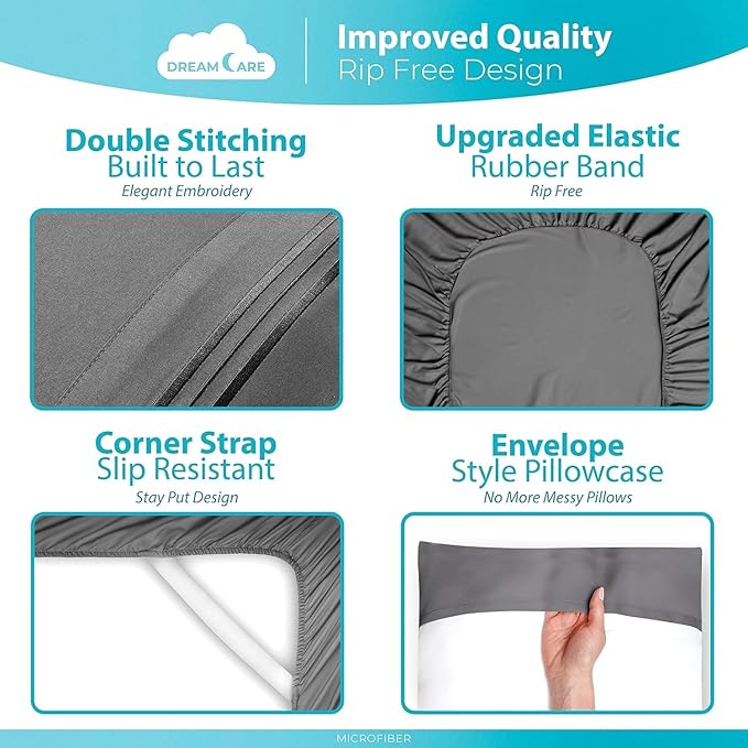 DREAMCARE Queen Sheet Set - Image 5