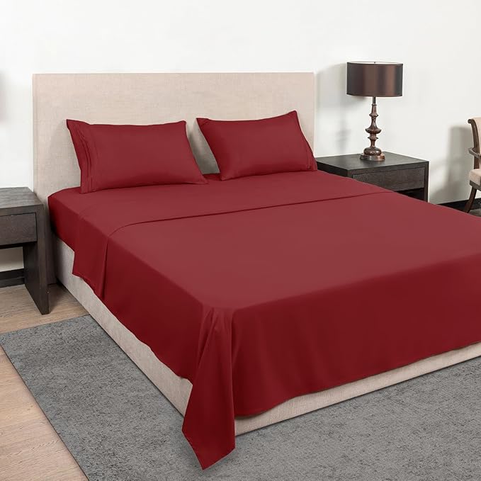 Mejoroom King Size Bed Sheet Set - Image 2