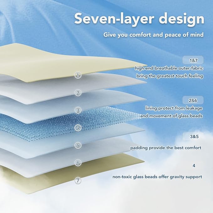Topcee Weighted Blanket for Adults Twin Size Soft Cooling Heavy Blanket Sleeping - Image 6