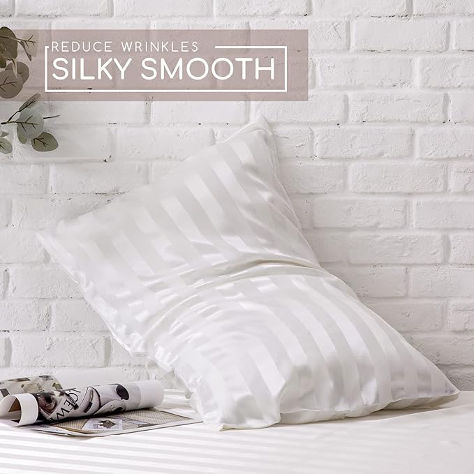 MR&HM Satin Bed Sheets, King Size Sheets Set - Image 4