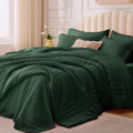 Twin Comforter Set Emerald Green by Velorose