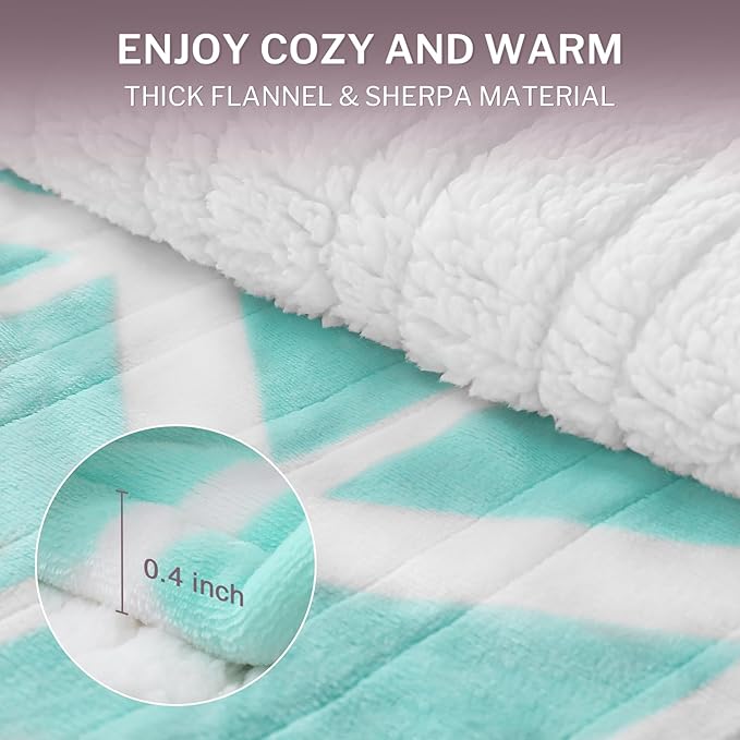 VENTIMI Electric Blanket Heated Throw, Fast Heating Blankets - Image 3