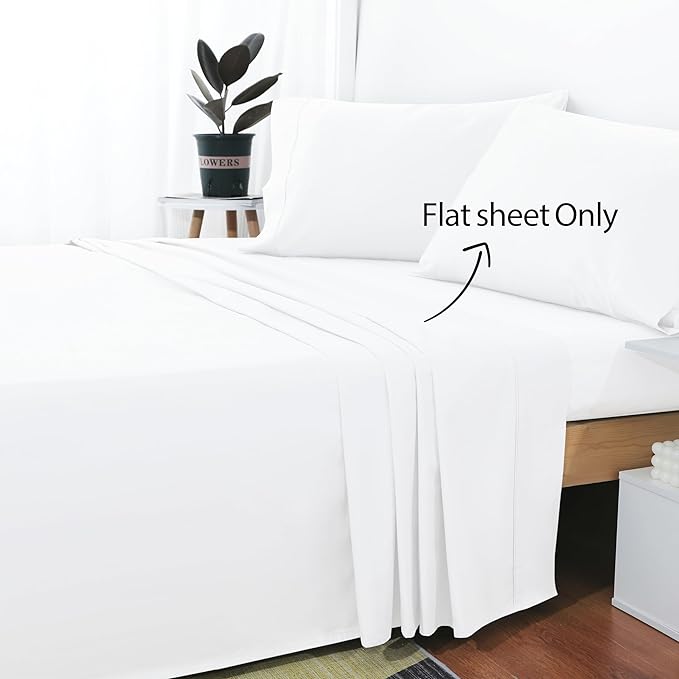 Cotton Queen Sheet Only, 600 Thread Count 100% Egyptian Cotton Top Sheet 1Pcs - Image 2
