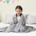 Mr. Sandman Weighted Blanket 7LBS 41 x 60 Inches, Minky Dots Heavy Blanket by MrSandman