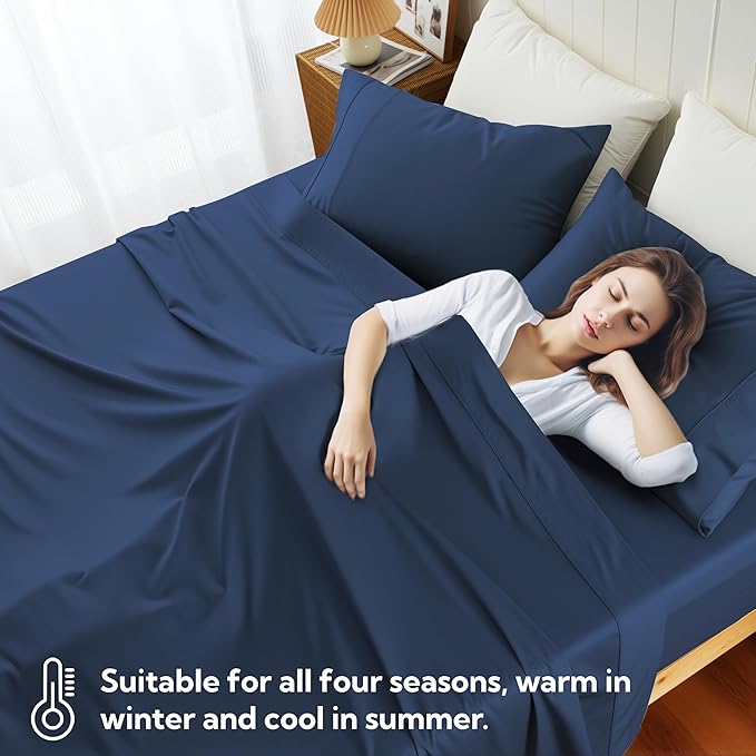 Cotton Flat Sheets Only, 600 TC 100% Cotton Flat Sheet Top Sheet Only, Queen - Image 7