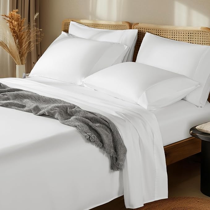 LBRO2M 1000 Thread Count 100% Egyptian Cotton Sheets Set 6 Piece Sets by LBRO2MBedding