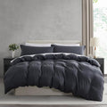 Nestl Dark Grey California King Duvet Cover Sets by Nestl