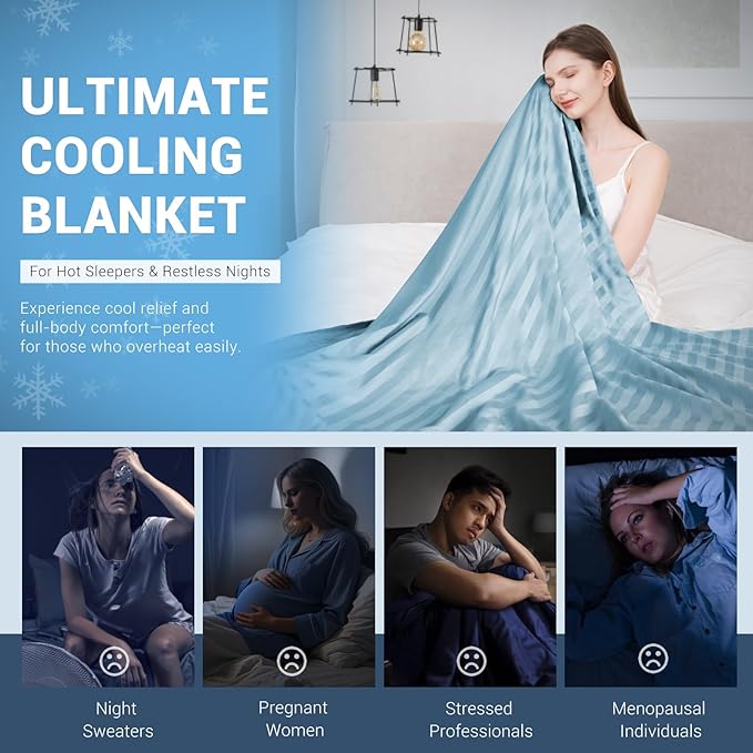 Elegear Revolutionary Cooling Blanket Twin, Absorbs Heat to Keep Body Cool - Image 6