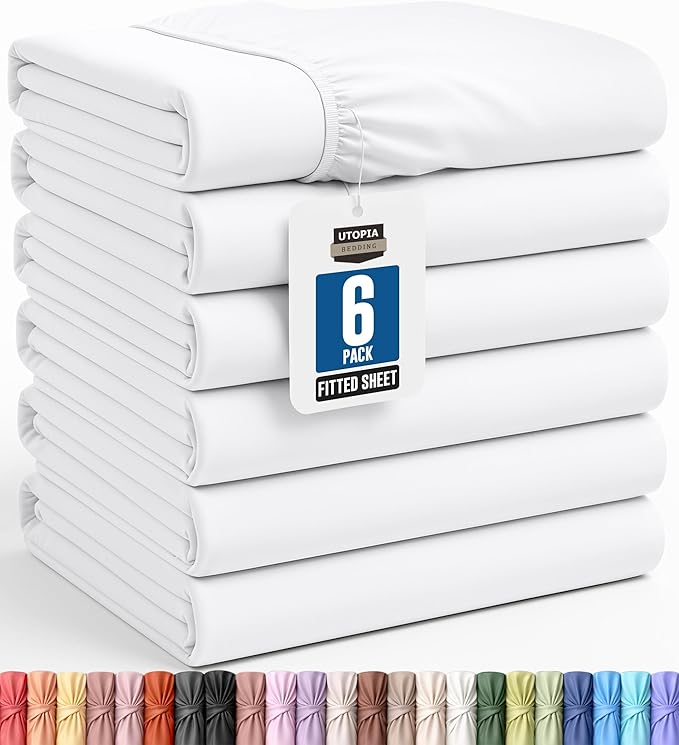 Utopia Bedding Twin Fitted Sheets by UTOPIABEDDING