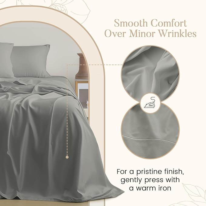800TC 100% Egyptian Cotton Twin Size Sheets Set, Twin Bed Sheets Luxury Hotel - Image 6