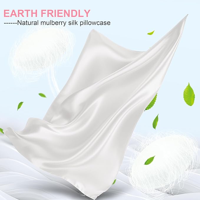 Silk Pillow Cases 2 Pack Standard Size - Image 2