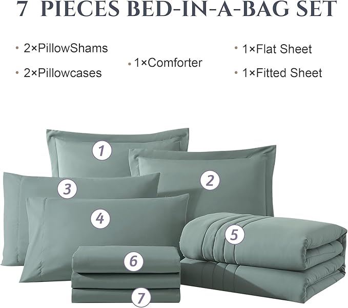 Monbix Full Size Comforter Sets - Image 7