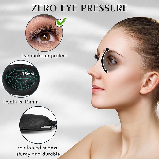 Bonuci 20 Pack Sleep Mask Blackout 3D Eye Mask - Image 4