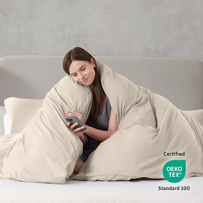 Nestl Linen California King Duvet Cover Sets - Image 3