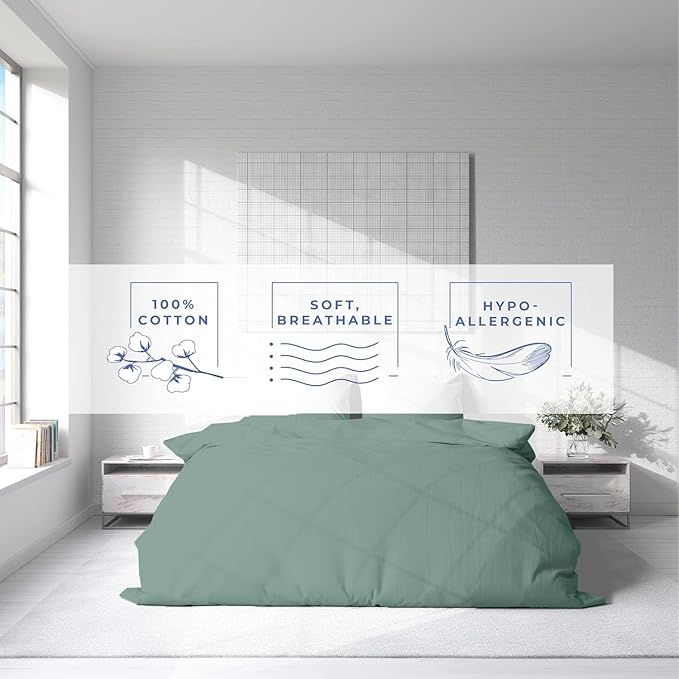 Kotton Culture 1 Pc King Size Duvet Cover Only -100% Egyptian Cotton 600 Thread - Image 5
