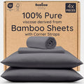 Bambaw 100% Viscose Derived from Bamboo Sheets Queen Size Set – 4pcs Cooling by Bambaw