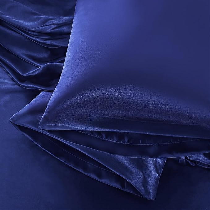 Aormenzy Satin Pillow Cases for Women Standard Size Set of 2, Fade Resistant by Aormenzy