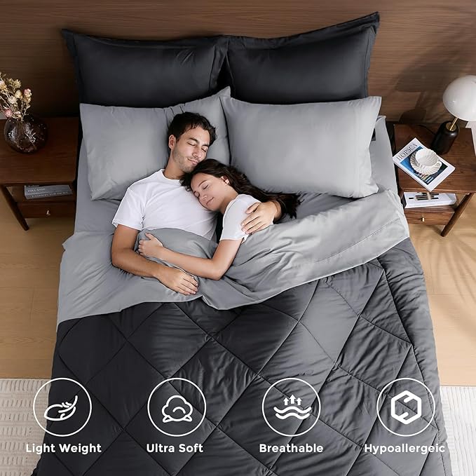 HEVUMYI 120x98 Oversized King Comforter Set - Image 2