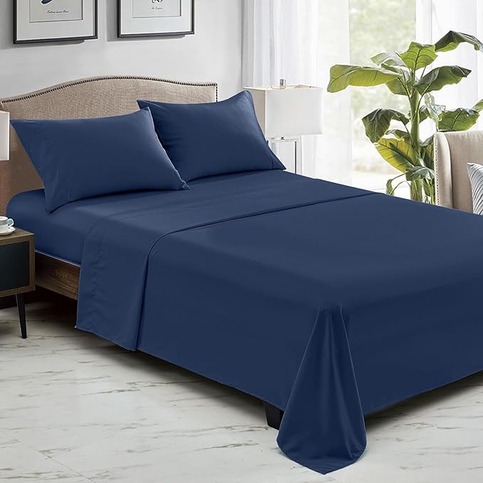 FreshCulture King Flat Sheets Only, Soft Microfiber Bedding Sheets - Image 6