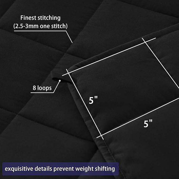 yescool Weighted Blanket for Adults Cooling Heavy Blanket for Sleeping Perfect - Image 3