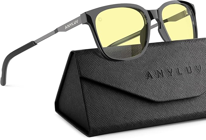 ANYLUV Blue Light Glasses for Men, Lightweight Computer Gaming Glasses by ANYLUV