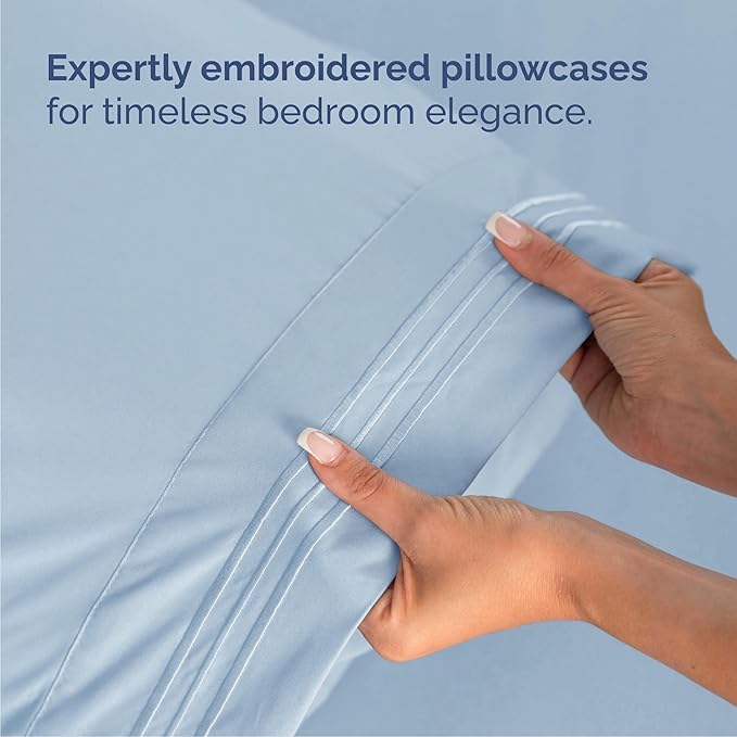 Queen Size 4 Piece Sheet Set - Image 6
