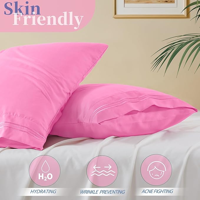Vonty 2 Pack King Pillow Cases - Image 3