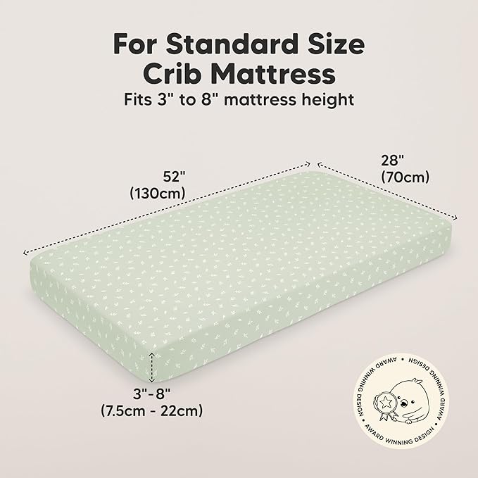 KeaBabies 2-Pack Organic Crib Sheets - Image 2