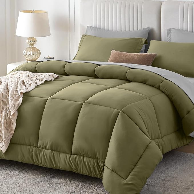 Sasttie Twin XL Comforter Set, 5 Pieces Reversible Twin XL Bed in a Bag by SASTTIE