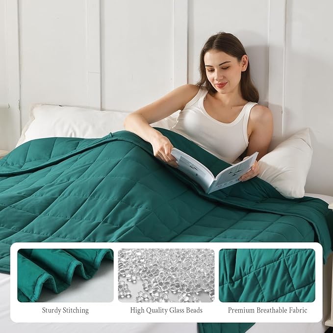 Topblan Weighted Blanket for Adults 15lbs, Soft Cooling Breathable Weighted - Image 6