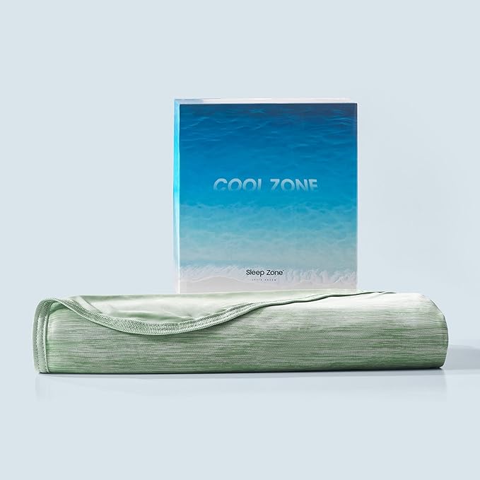 SLEEP ZONE Cooling Blanket for Hot Sleepers, Summer Blanket Queen Size - Image 6