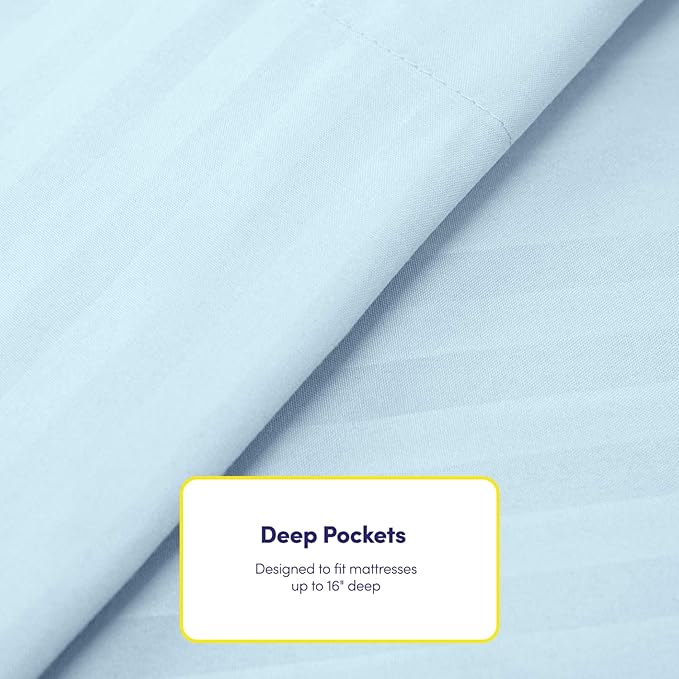 Dobby Stripe Queen Sheets - Image 5