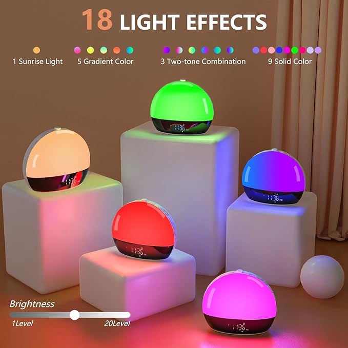 Sunrise Alarm Clock Sound Machine, Alarm Clocks - Image 5