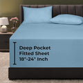 Royale Linens Extra Deep Pocket Full Fitted Sheet Only by ROYALELINENS