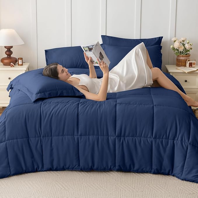 JOLLYVOGUE King Comforter Set, Ultra-Soft Bed in a Bag King Size 7 Pieces - Image 6
