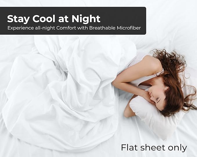Royale Linens Twin Flat Sheet - Image 3