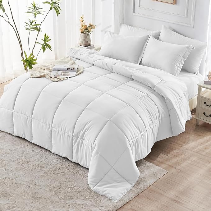 JOLLYVOGUE Full Comforter Set, Ultra-Soft Bed in a Bag Full Size 7 Pieces - Image 8