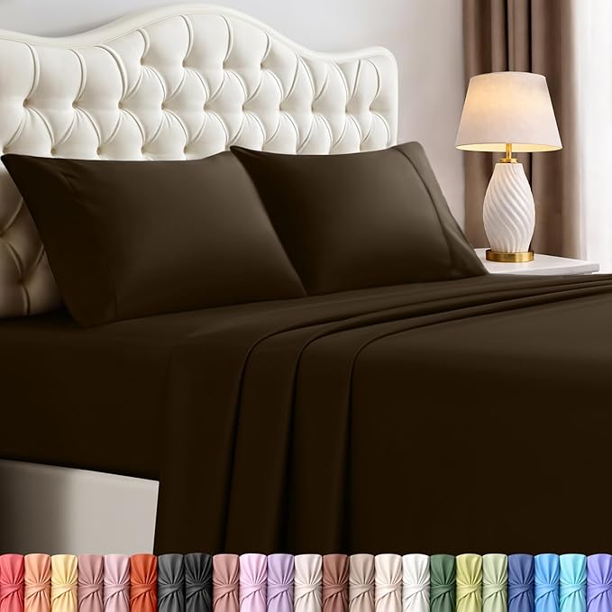 Utopia Bedding King Size Sheet Set – 4 Piece Bed Sheets, Soft and Breathable by UTOPIABEDDING