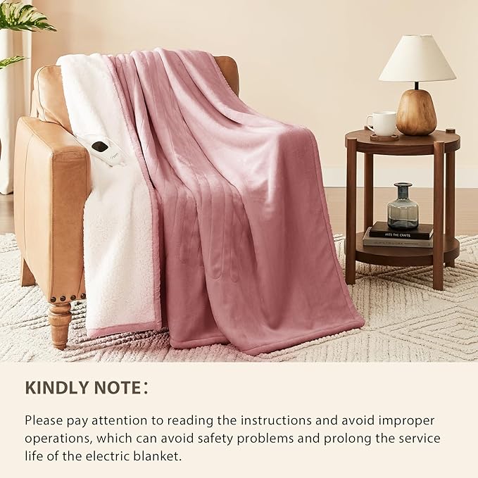 Homemate Electric Heated Blanket Twin Size - Image 6