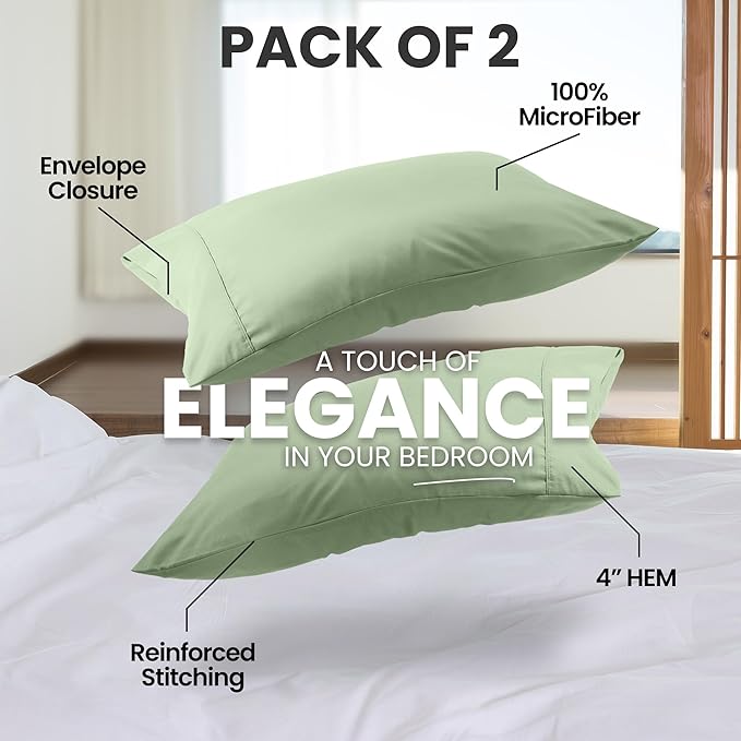 Utopia Bedding Pillow Cases Standard Size 2-Pack – Soft Brushed Microfiber – - Image 5