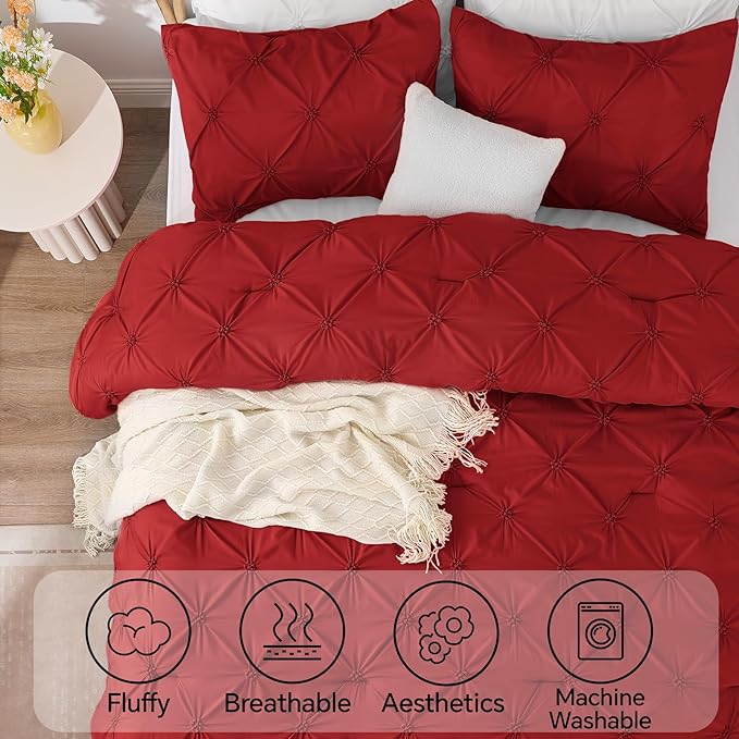BEDELITE Red King Size Comforter Set - Image 5