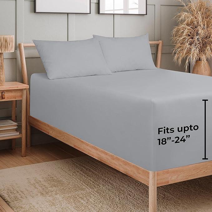 Royale Linens Extra Deep Pocket Queen Fitted Sheet - Image 2