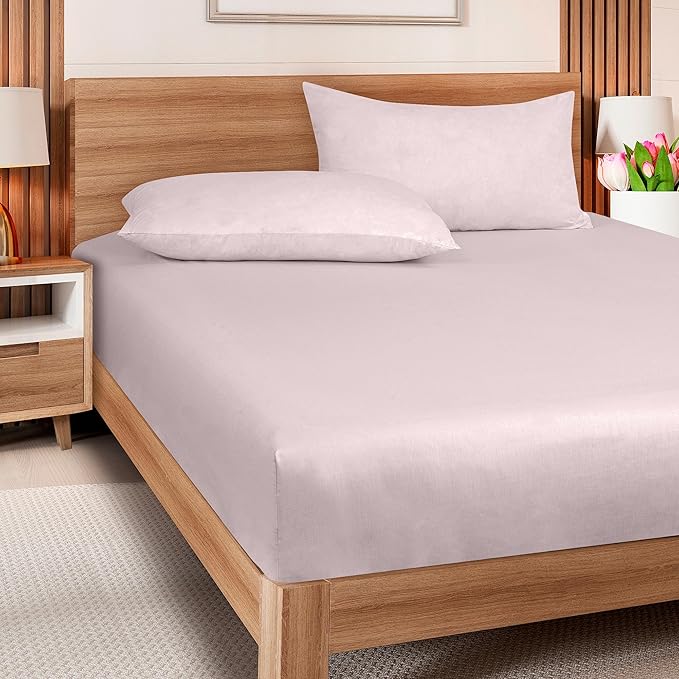 ROYALE LINENS 300 Thread Count 100% Long Staple Combed Cotton Fitted Sheet - Image 5