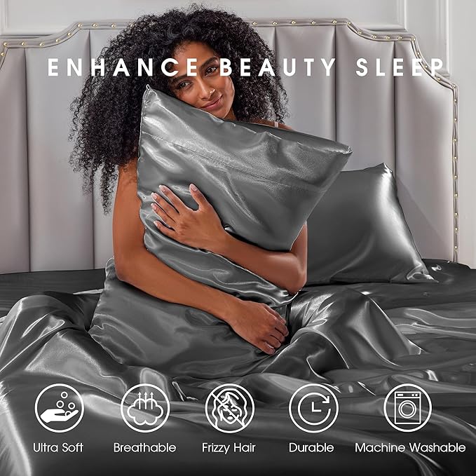 FreshCulture Satin Sheets Full Size - Image 7