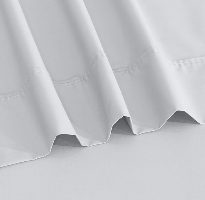 RUVANTI 100% Cotton Sheets – Full Size Percale Bedding, Cooling & Breathable - Image 8