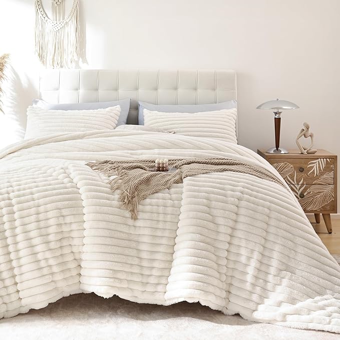 Smoofy Fluffy Queen Comforter Set 3 Pieces by SMOOFY