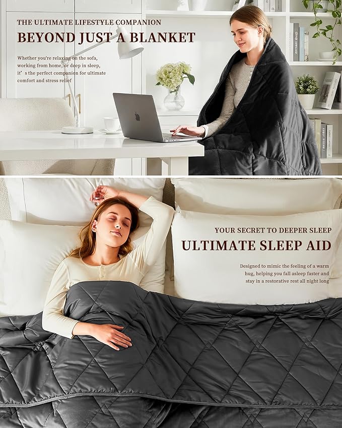 L'AGRATY Queen Size Weighted Blanket - Image 5