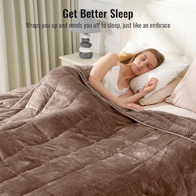 Uttermara Weighted Blanket Queen Size 15lbs 60x80 inches - Image 3
